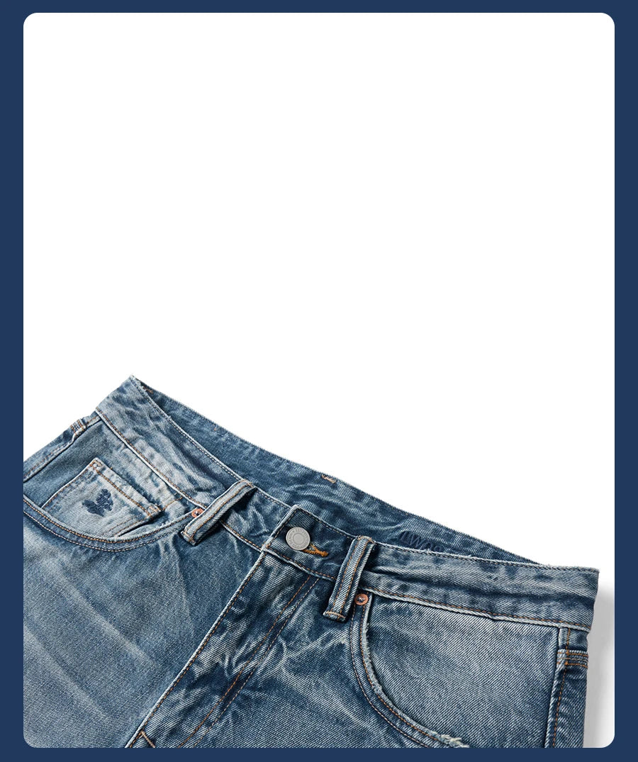 SIMWOOD 13.5oz Heavyweight Washed Retro Jeans