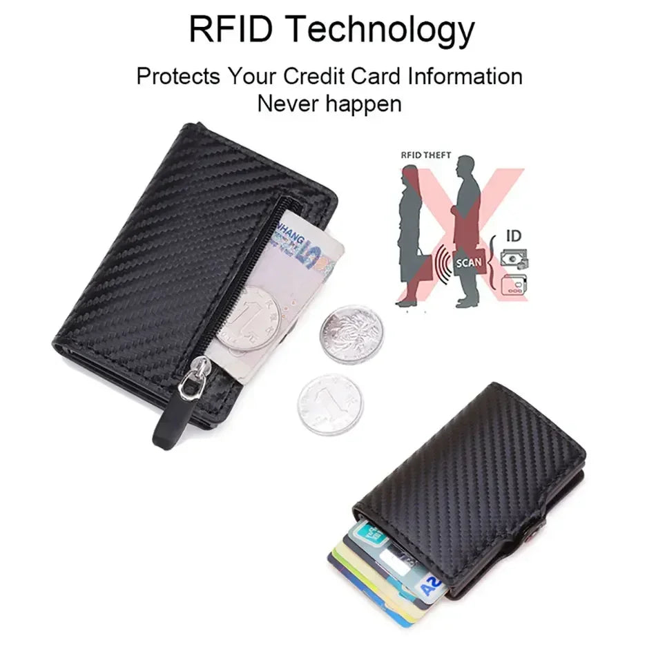 Carbon Fiber Rfid Blocking ID Credit Card Holders