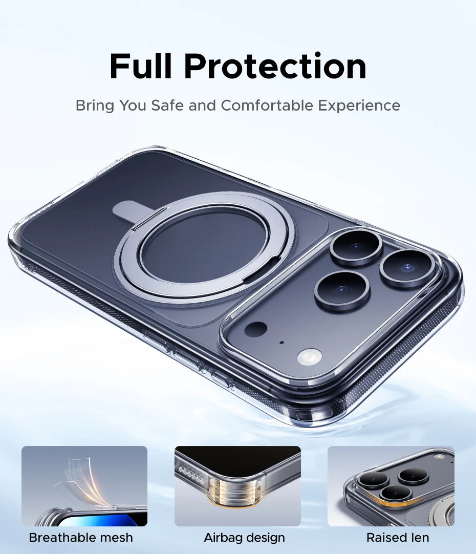 UGREEN 360° Magnetic Stand Case for iPhone 18, 17, & Pro Max Models