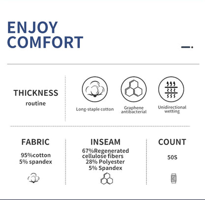 MiiOW Men's Antibacterial Boxer Briefs - 3Pcs Cotton Underwear with Graphene Technology - ShopHub