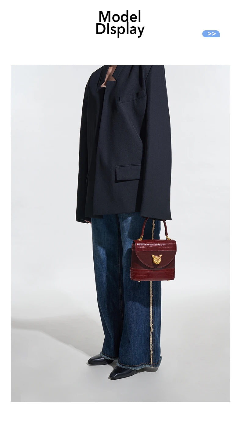 BAFELLI Animal-Print Leather Flap Crossbody
