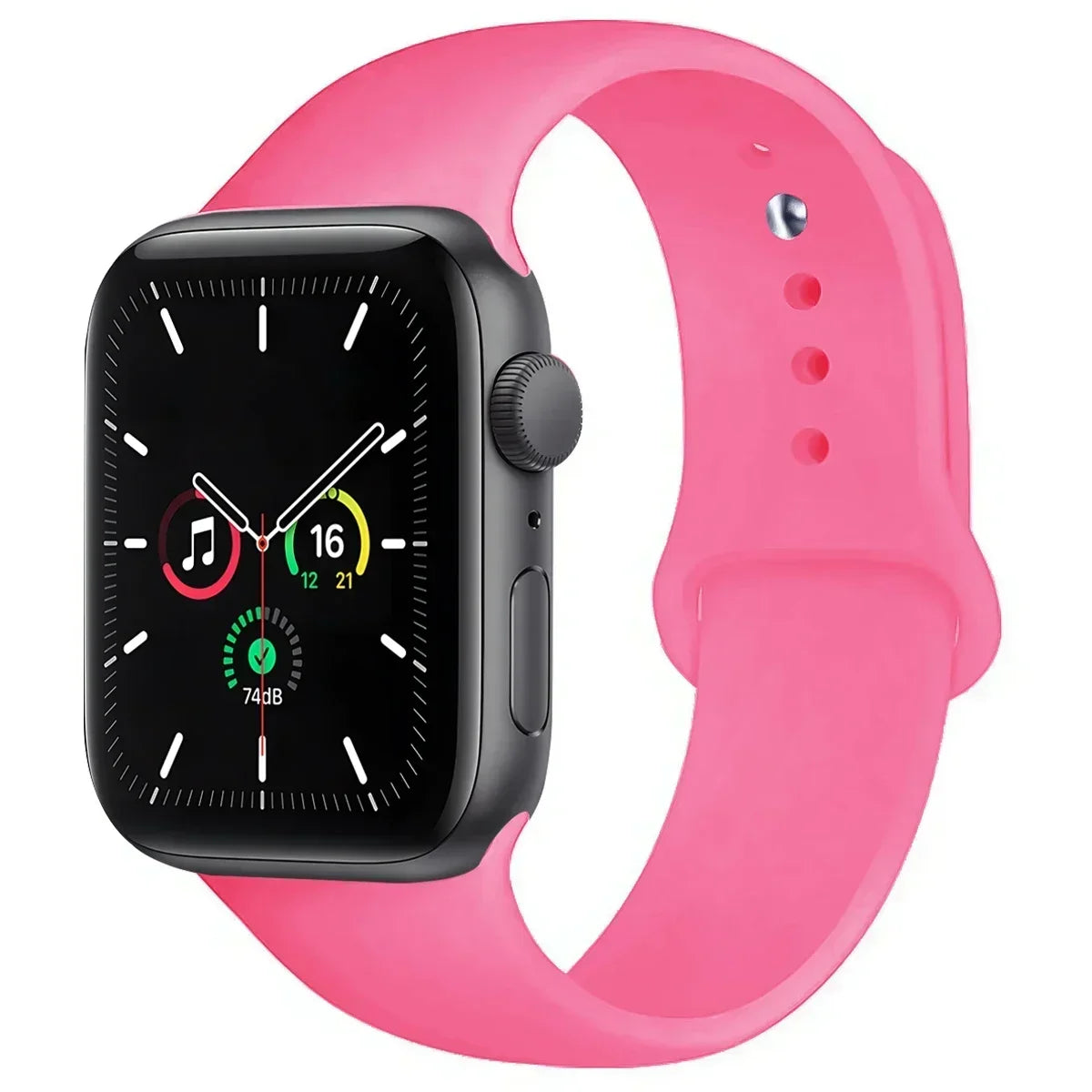 Silicone Replacement Strap for Apple Watch Series (38mm - 42mm) (available in 45 colours) Habicare