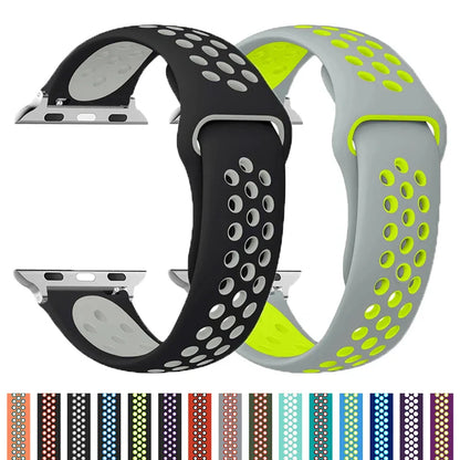 Silicone Sports Strap for the Apple Watch Ultra 2 & Series 10–6 (13 colours available) Habicare