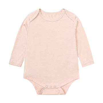 Kids Tales Little Calm Bamboo-Blend Long-Sleeve Baby Romper