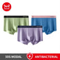 MiiOW Modal Men's Boxer Briefs 3pcs Silky 50S Antibacterial Underwear - ShopHub
