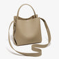 FOXER Soft Leather Bucket Bag for Women Simple Genuine Leather Shoulder Bag Female Casual Handbag Daily Work Crossbody Purse