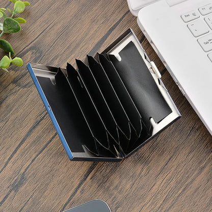 Rfid Business Credit Card Holder Men Women Minimalist Wallet Aluminium Bank Cardholder Case with Money Clip Designer Porte Carte