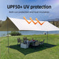 Large Portable Sunshade Tarp with Poles (2 sizes available) Habicare
