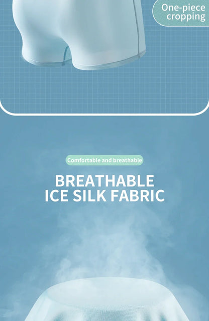 MiiOW Ice Silk Men Underwear - 3Pcs Breathable Boxer Shorts - ShopHub