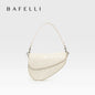 BAFELLI Animal-Print Cow Leather Saddle Bag