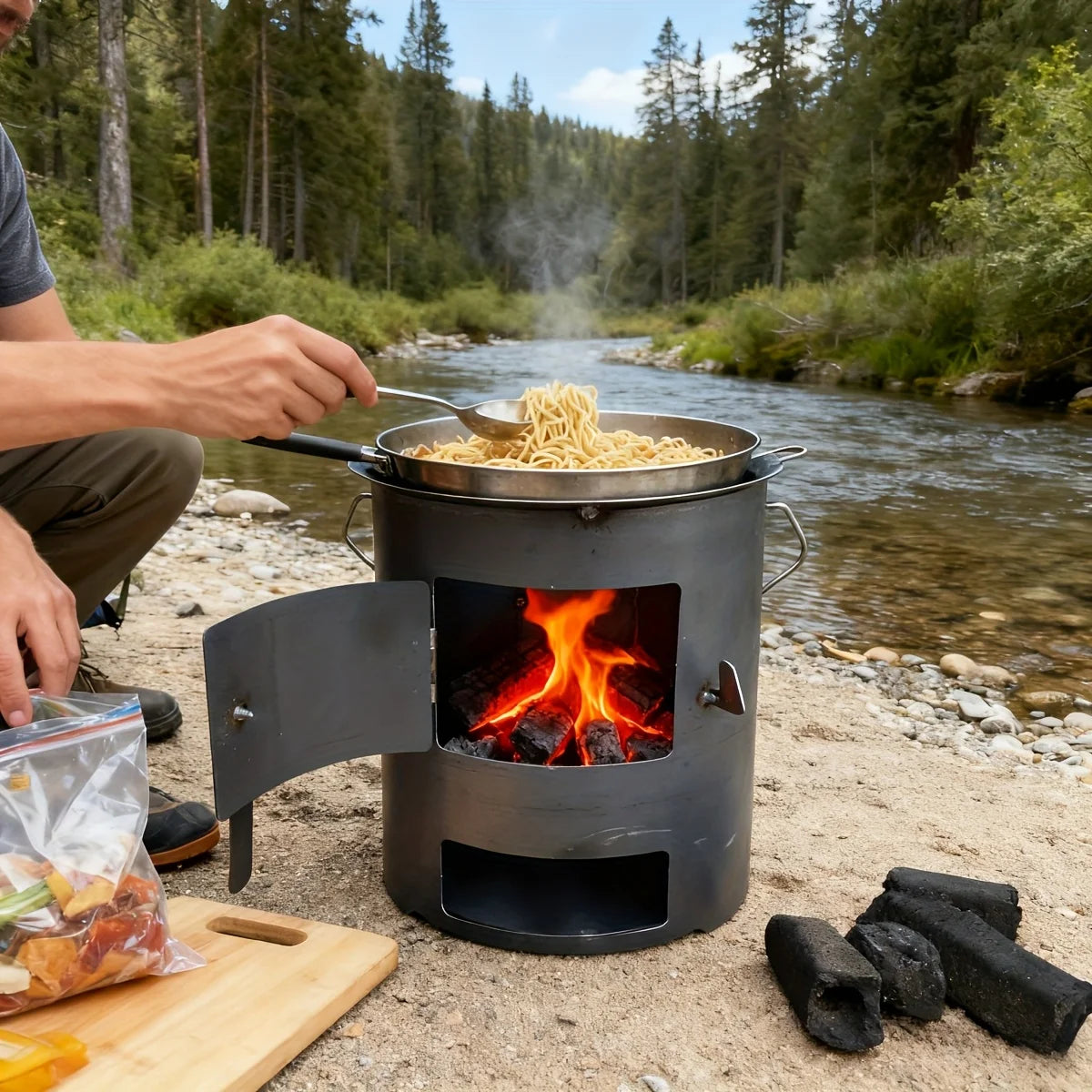 Portable Outdoor Fire Pit Stove - ShopHub