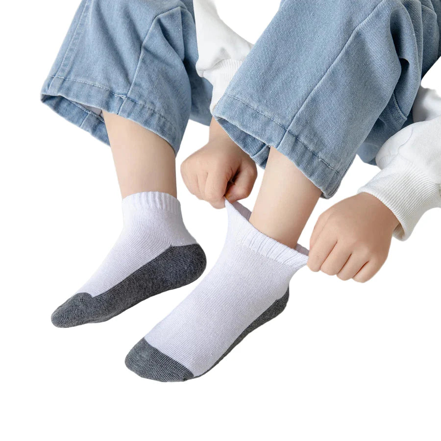 5 Pairs of Cotton Socks – For Boys & Girls (1–12 Years) Habicare