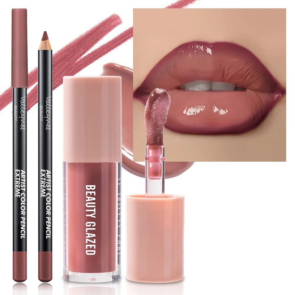 2pcs/Set Velvet Texture Lip Makeup