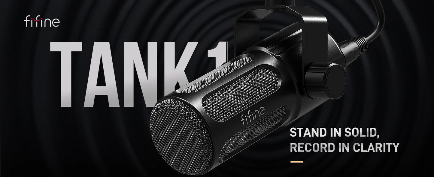 FIFINE Dynamic Podcast Microphone: Elevate Your Sound Quality for Streaming and Recording
