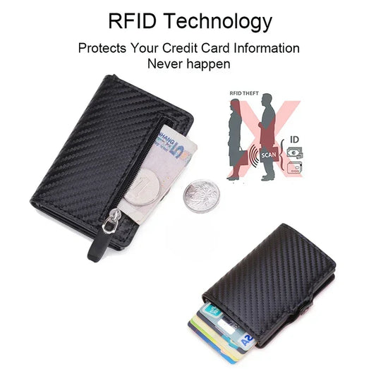 Carbon Fiber Rfid Blocking ID Credit Card Holders