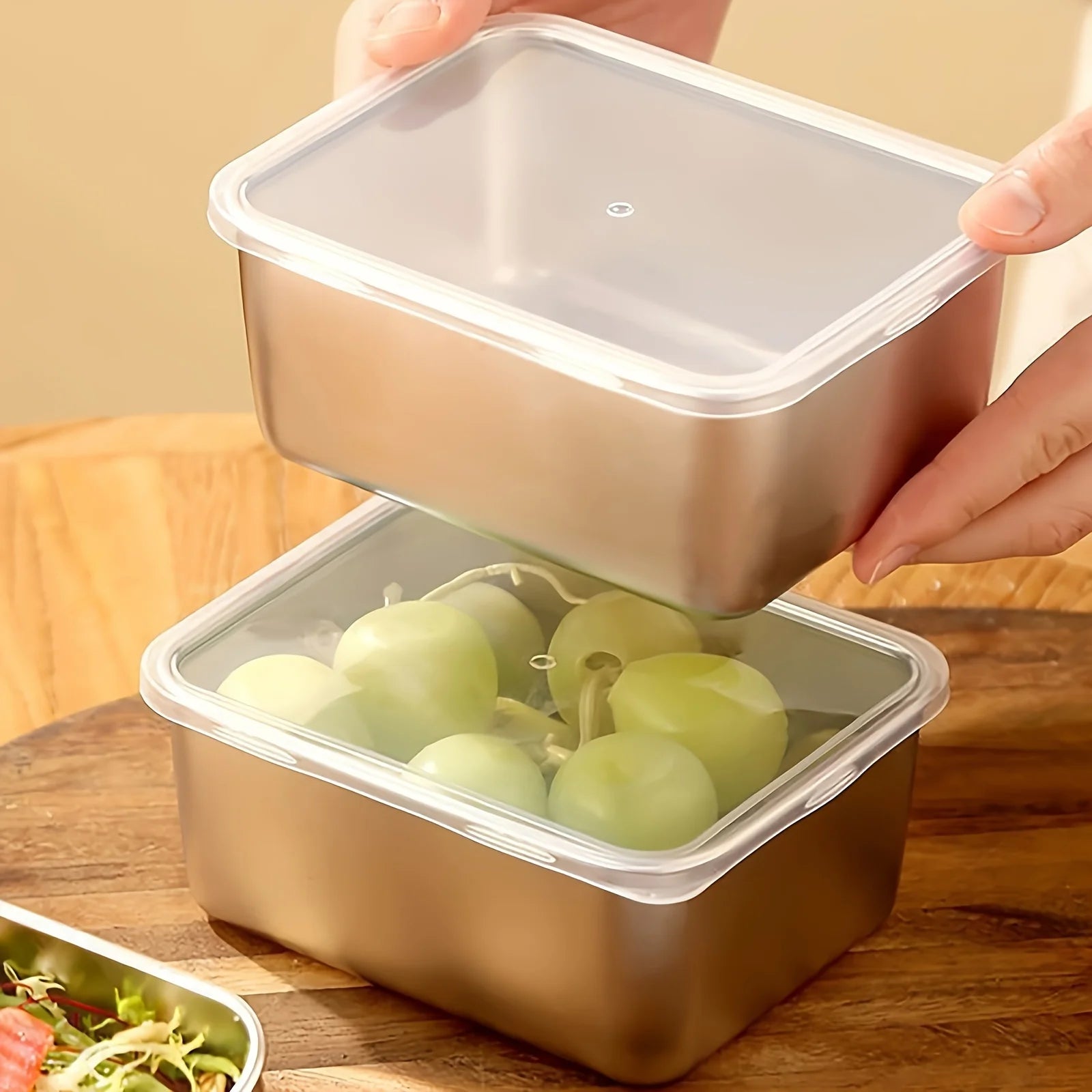 6Pcs Stainless Steel Food Containers - ShopHub