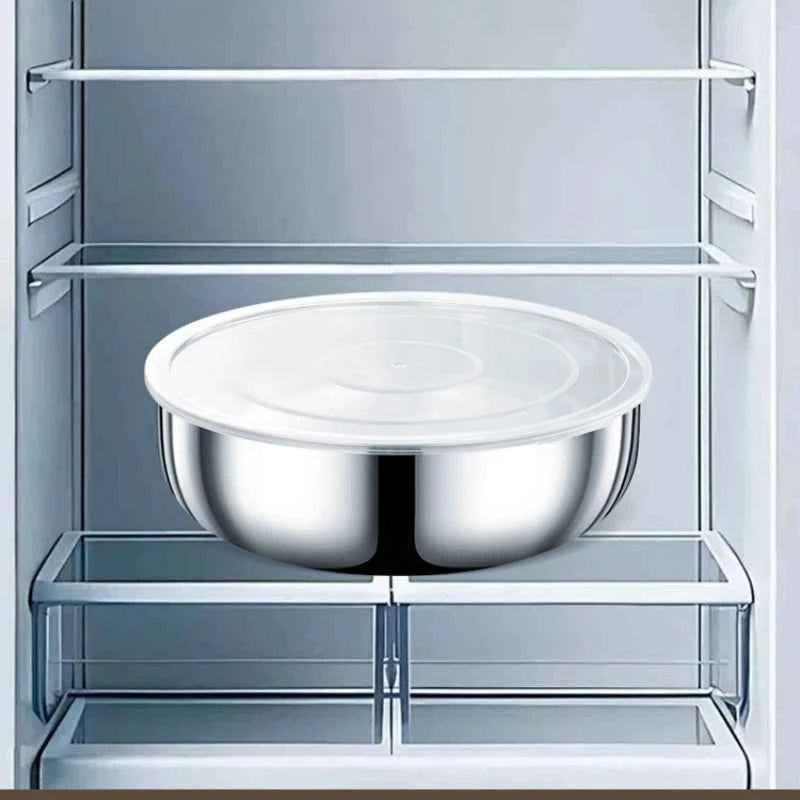 Large Stainless Steel Mixing Bowls, Rust Resistant, for Dough Kneading, Pasta Making, Vegetable Washing, Soups Kitchen Utensil