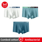 MiiOW Men's Antibacterial Underwear 3Pcs Cotton Boxers - ShopHub