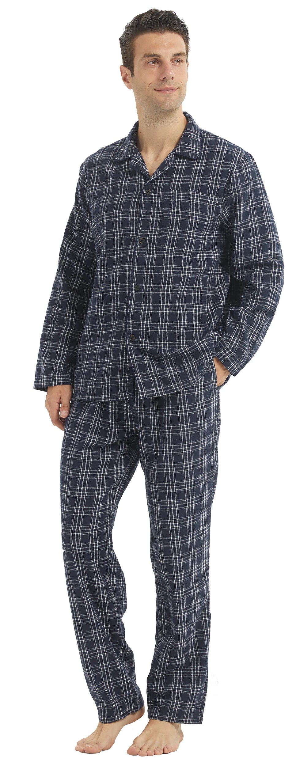 Cozy Mens Flannel Pyjama Sets - Your Ultimate Cotton Plaid Sleepwear