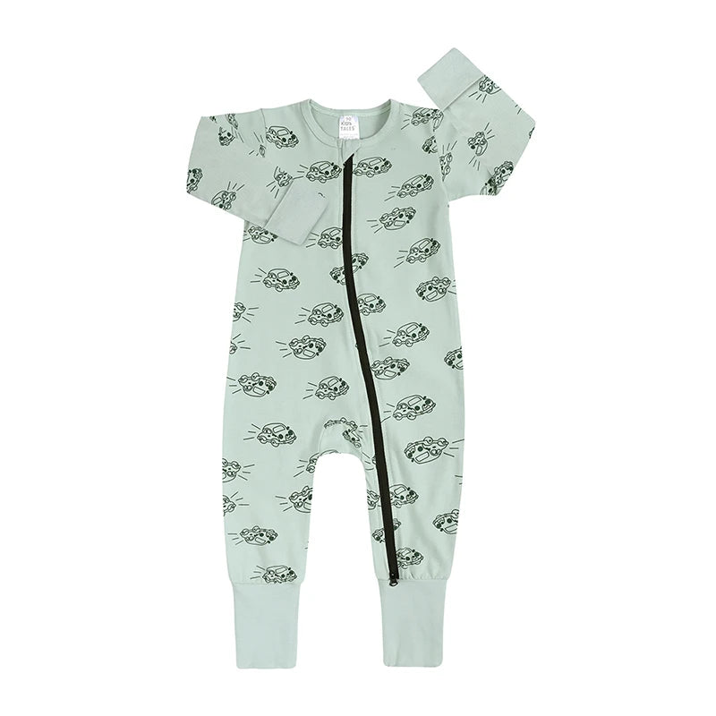 Kids Tales Everyday Wonder Cotton-Stretch Zip Baby Romper
