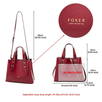 High Quality Women Split Leather Handbag Fashion Workplace Big Capacity Tote Bag Commuter Crossbody Shoulder Bags Mother's Gift