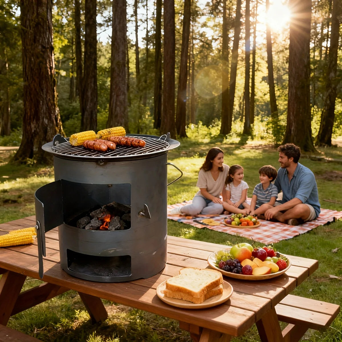 Portable Outdoor Fire Pit Stove - ShopHub