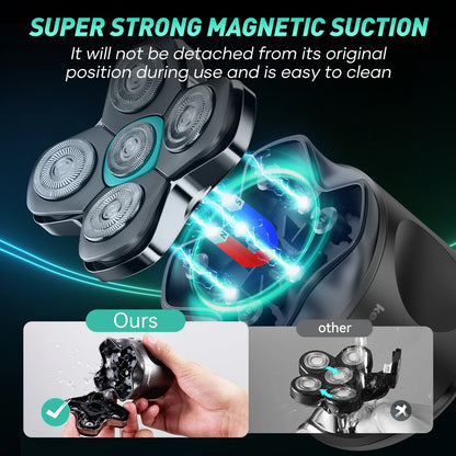 Kensen S31 Head Shaver for Bald Men 5D Magnetic Floating Head Razor