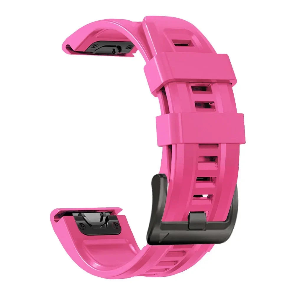 Quickfit Silicone Strap for the Garmin Watch Series (available of various range of models and 46 colours) Habicare