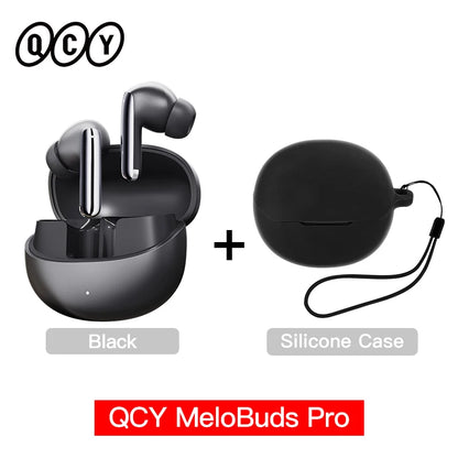 QCY MeloBuds Pro ANC Earphones with 46dB Hybrid ANC, 6 Mics, Hi-Res LDAC, and 34H Playtime - ShopHub
