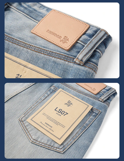 SIMWOOD High Standard Loose Straight 14.3oz Selvedge Denim Jeans