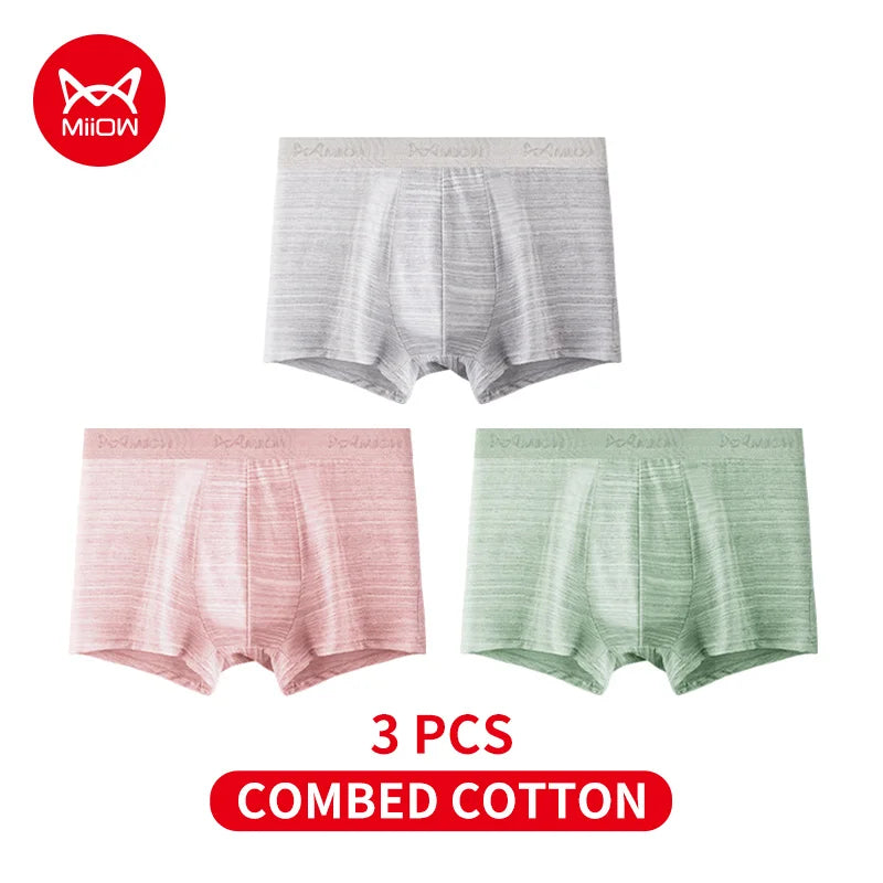 Experience Comfort and Freshness with MiiOW Men's Antibacterial Boxers