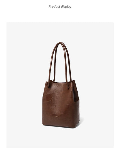 FOXER 2026 Spring New Tote Bag for Women Soft PVC Leather Daily Commute Shoulder Bag Vintage Casual Female Work Handbag
