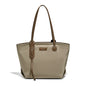FOXER Women's Large Capacity Tote Bag Casual PU Leather Lady's Shoulder Bag Commute Travel Handbag All-match
