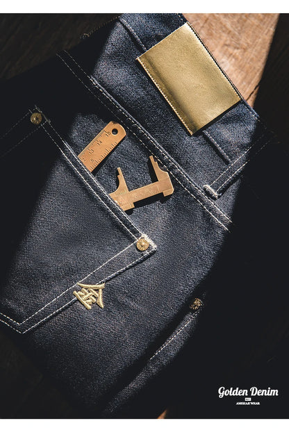 Maden Vintage 15oz Embroidered Denim Jeans