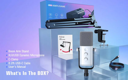 FIFINE USB/XLR Gaming Microphone Kit: Elevate Your Streaming Experience