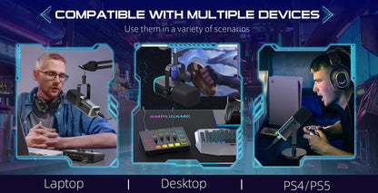FIFINE All-in-One Podcast Kit with RGB Audio Mixer: Elevate Your Streaming Experience