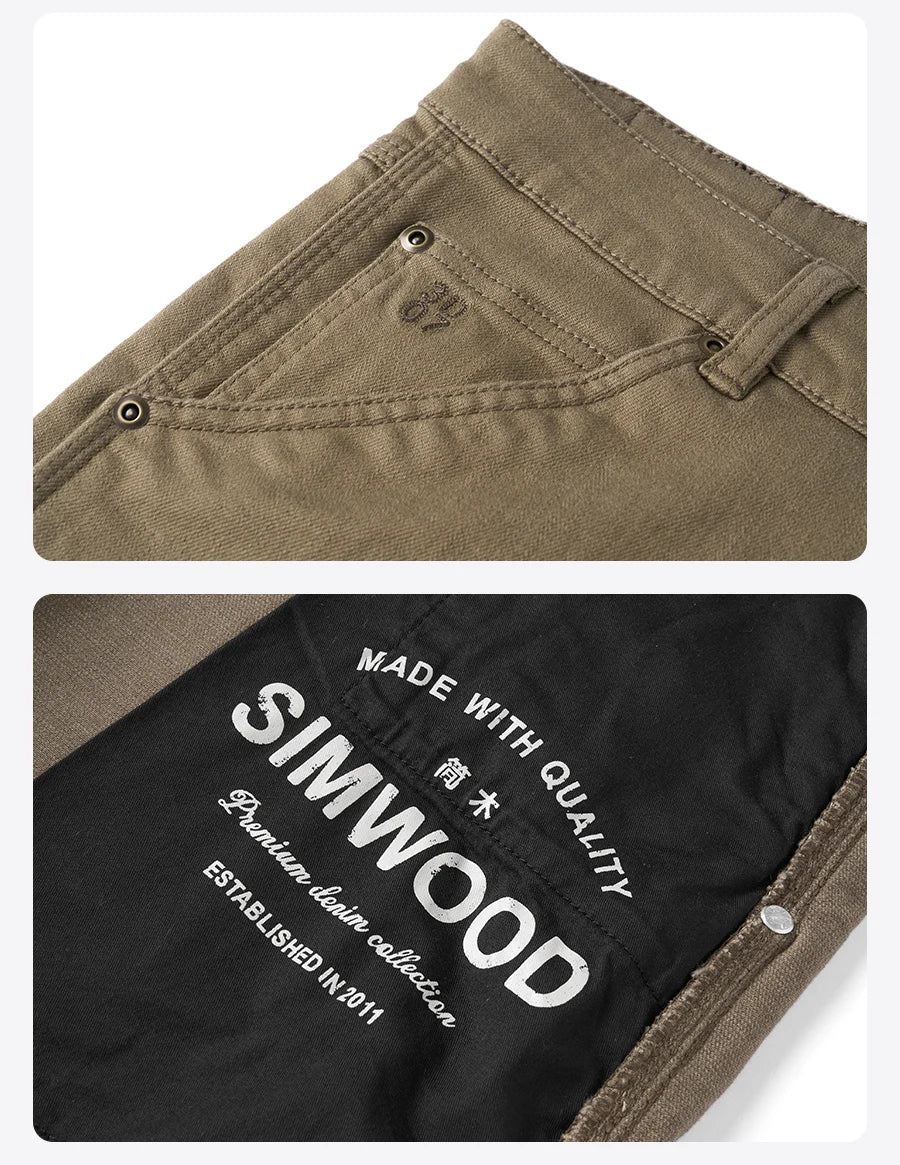 SIMWOOD 10oz Draping Motorcycle Riding Jeans