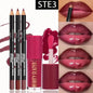 Lip Kit Set-3pcs Lip Liner+1pc Lip Glaze, Waterproof