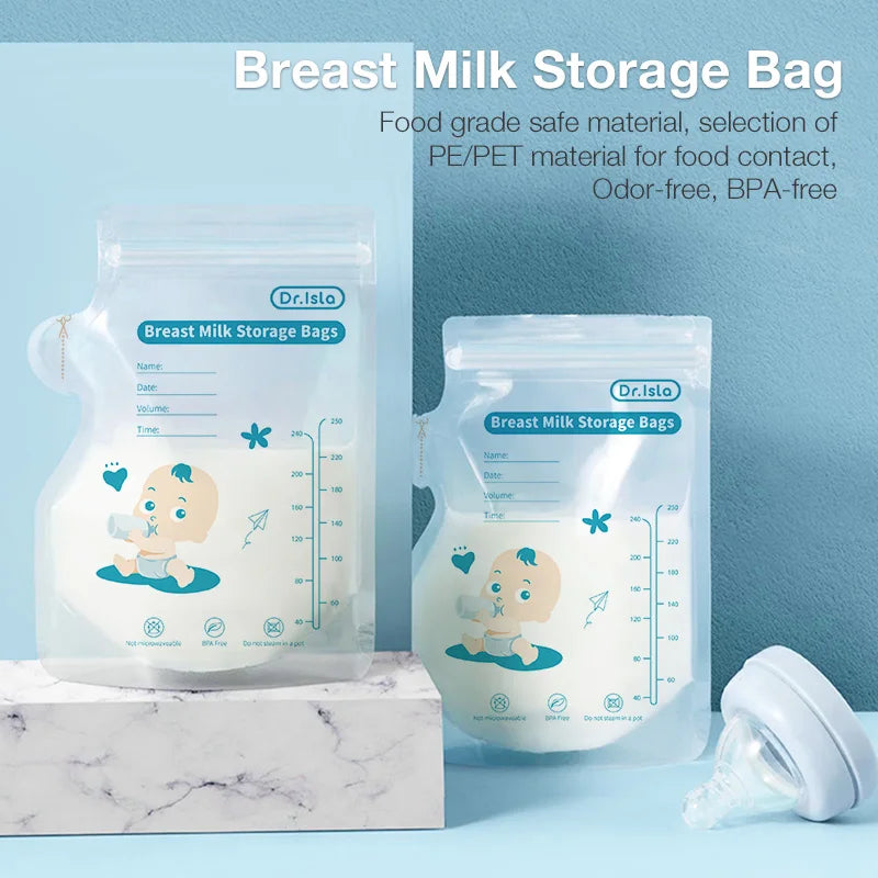 Dr.Isla 250ml/30Pcs Breast Milk Storage Bags