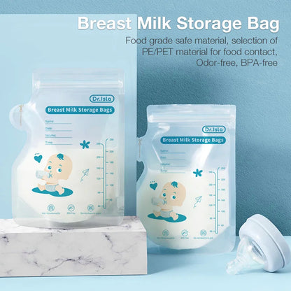 Dr.Isla 250ml/30Pcs Breast Milk Storage Bags