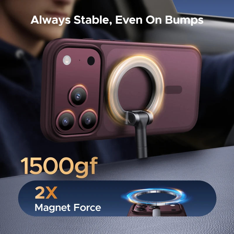 UGREEN Claret Magnetic Case for iPhone 18, 17, Pro Max Case