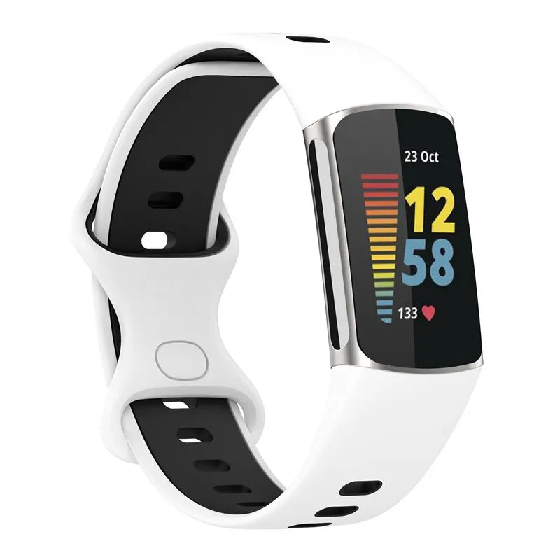 Rubber Sport Strap for the Fitbit Charge 5/6 Series (available in 21 colours) Habicare