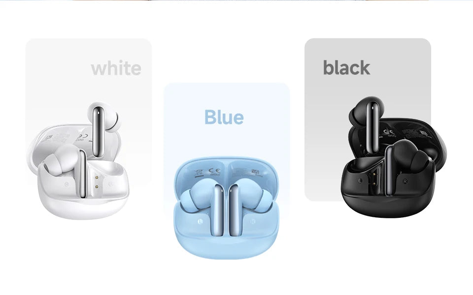QCY Melobuds N50 ANC Earphones with 6 Mics, AI Call Noise Cancellation, Bluetooth 5.4, and Dual Connection - ShopHub