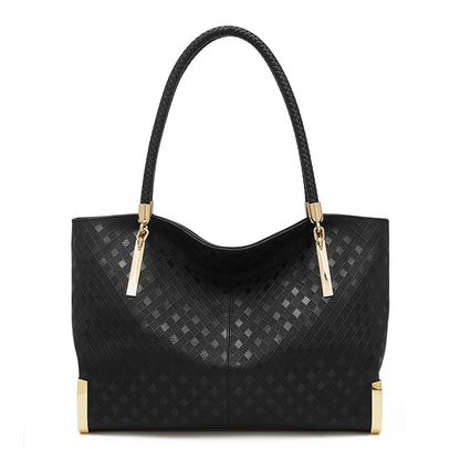 FOXER Genuine Leather Lady's Handbag Elegant Luxury Design Women Shoulder Bag Large Capacity Tote Bag Best Gift for Mom,Wife