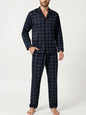 Men's Plaid Pajama Sets – Comfortable Lounge Sleepwear for Ultimate Relaxation
