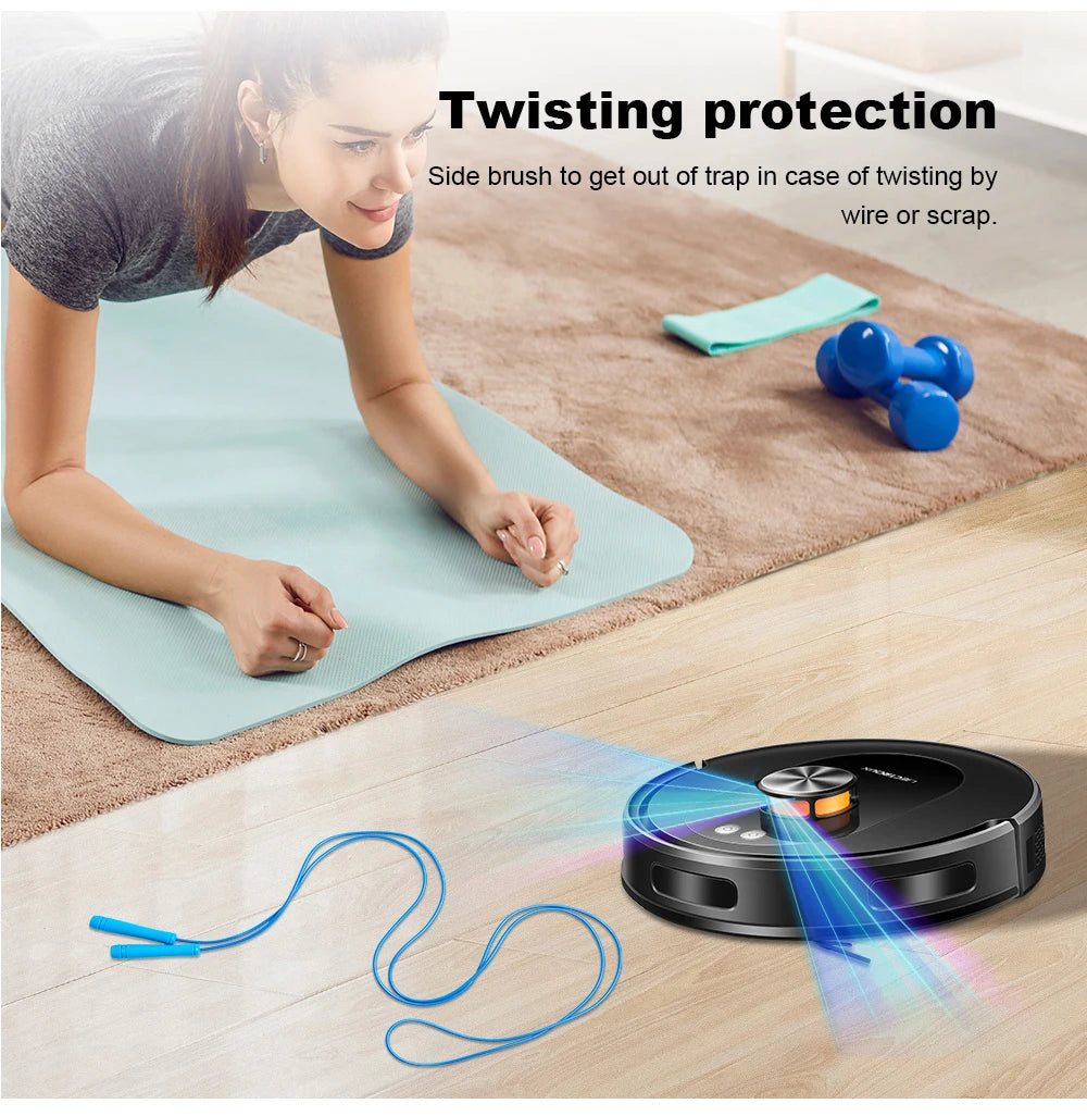 Liectroux T9 robot vacuum cleaner by ShopHub NZ, sleek black robot vacuum with sensors and brushes for all-floor cleaning.