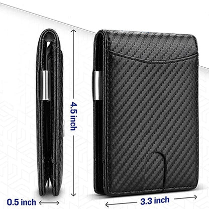 DIENQI Carbon Fiber RFID Slim Wallet