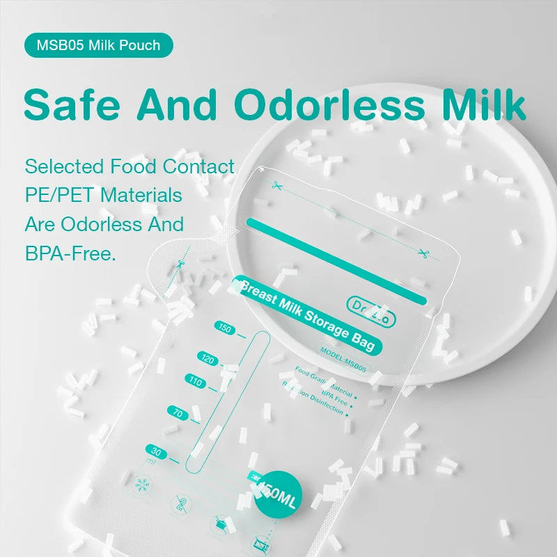 MAMIJOY 30Pcs 150ML Breast Milk Storage Bags