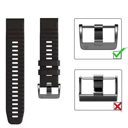Quickfit Silicone Strap for the Garmin Watch Series (available of various range of models and 46 colours) Habicare