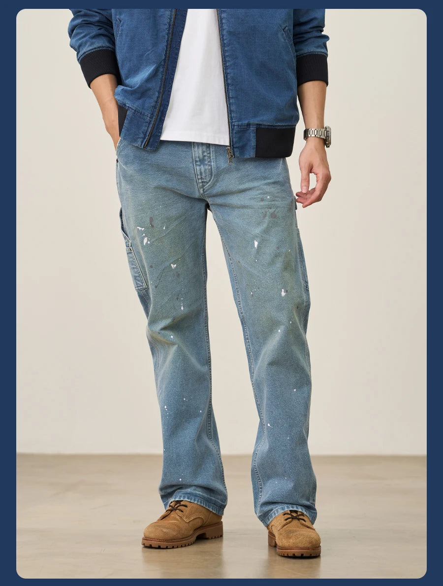 SIMWOOD High Standard Loose Relax 12oz Denim Jeans